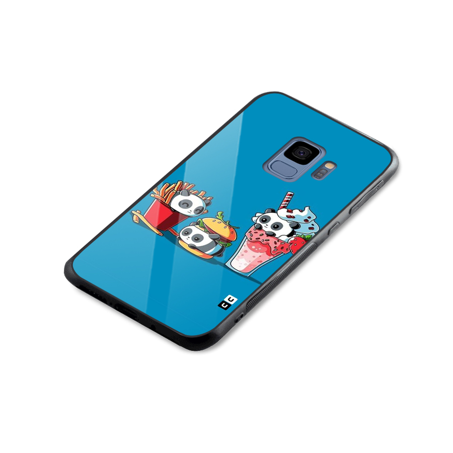 Panda Lazy Glass Back Case for Galaxy S9