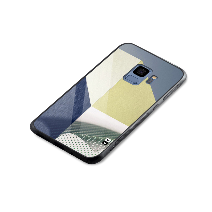 Paper Art Glass Back Case for Galaxy S9