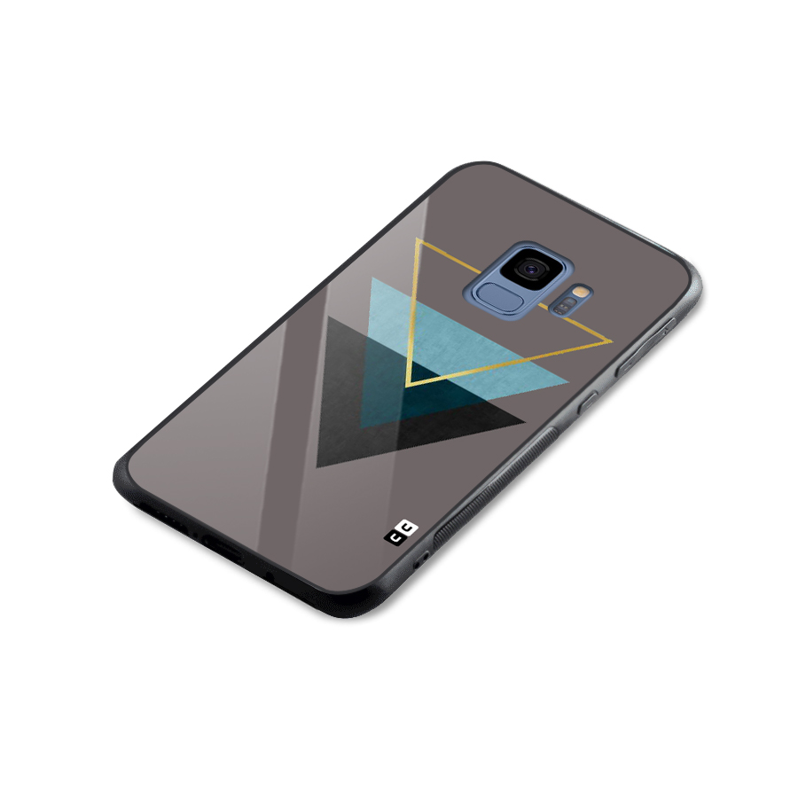 Pastel Triangle Glass Back Case for Galaxy S9