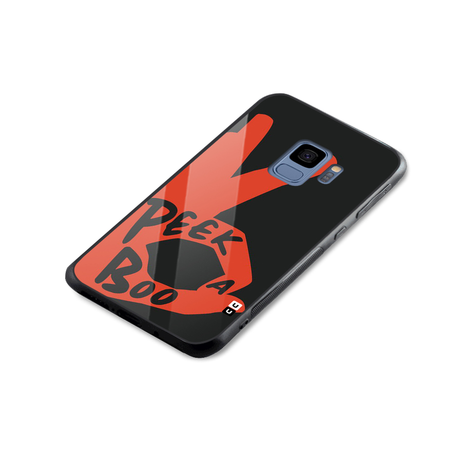 Peek-a-boo Glass Back Case for Galaxy S9