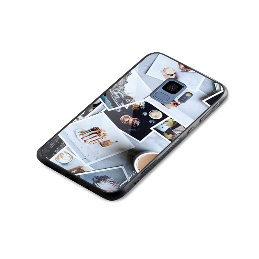 Pictures Coffee Glass Back Case for Galaxy S9