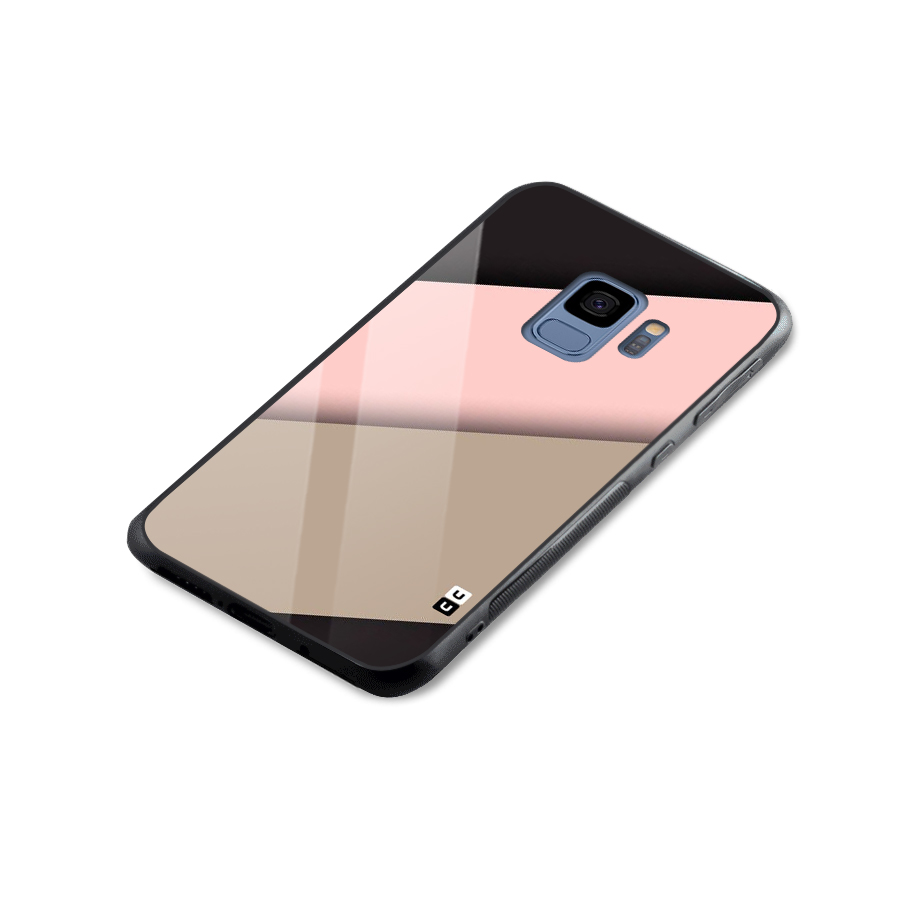 Pink Diagonal Glass Back Case for Galaxy S9