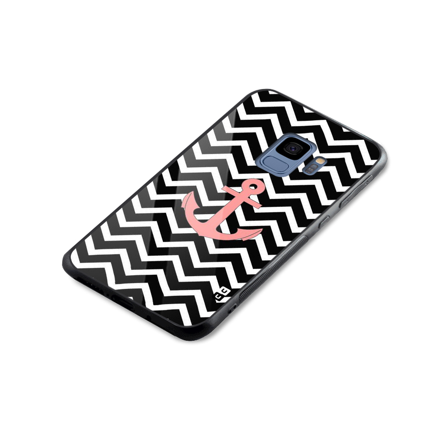 Pink Sailor Glass Back Case for Galaxy S9