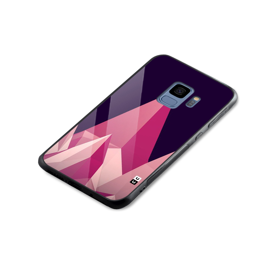 Pink Sharp Glass Back Case for Galaxy S9