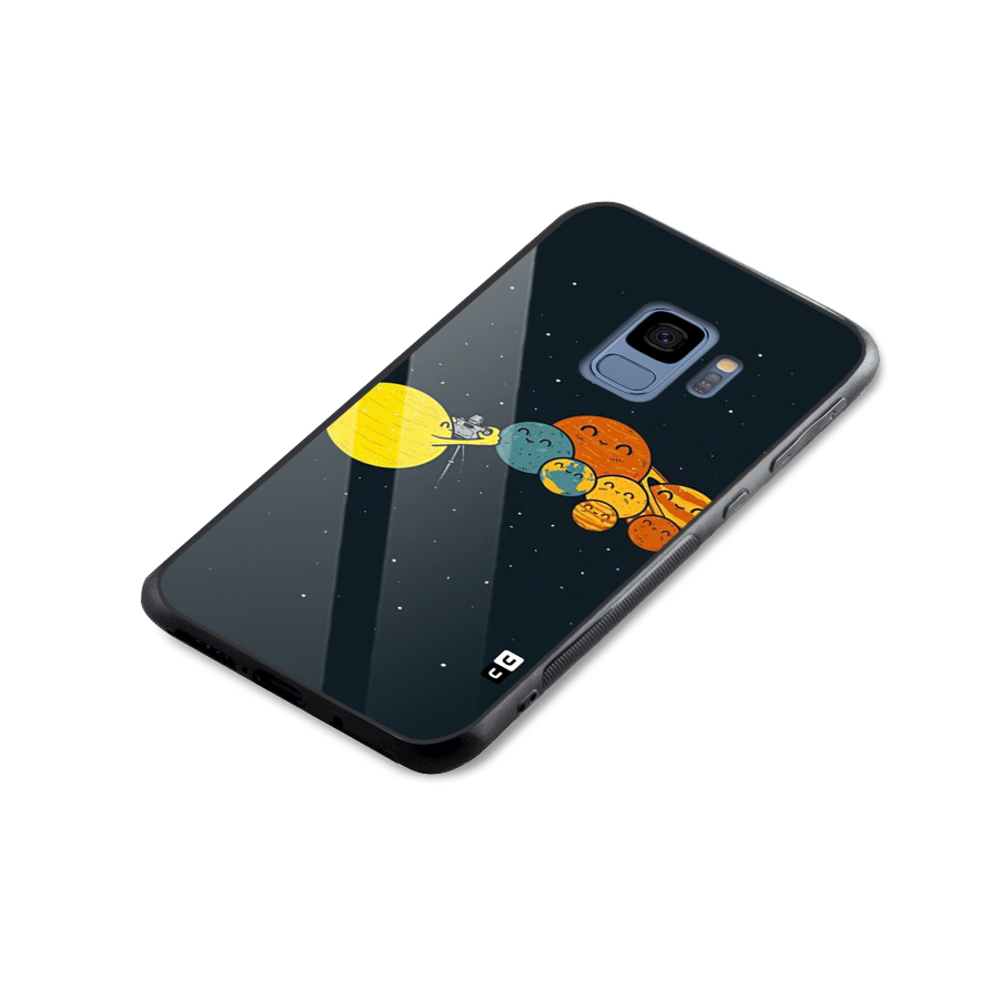 Planet Family Glass Back Case for Galaxy S9