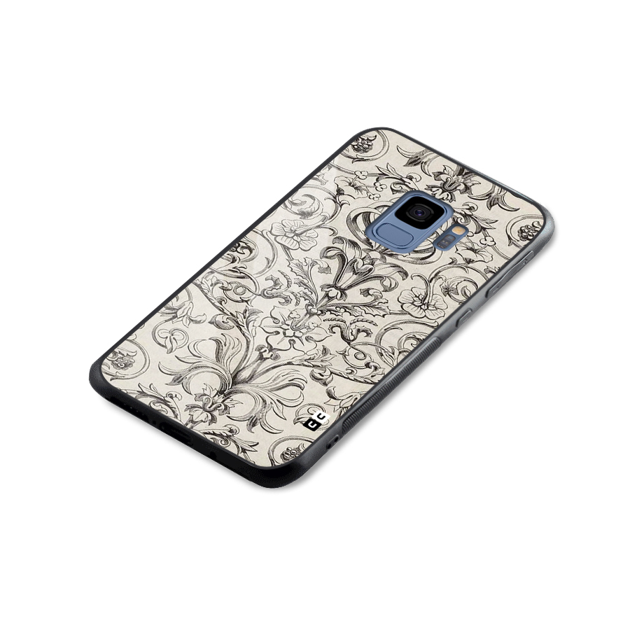 Pleasing Artsy Design Glass Back Case for Galaxy S9