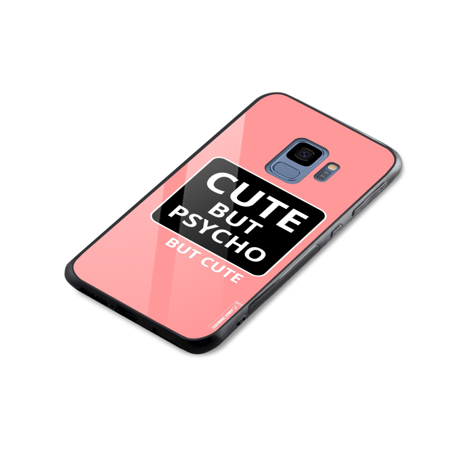 Psycho But Cute Glass Back Case for Galaxy S9