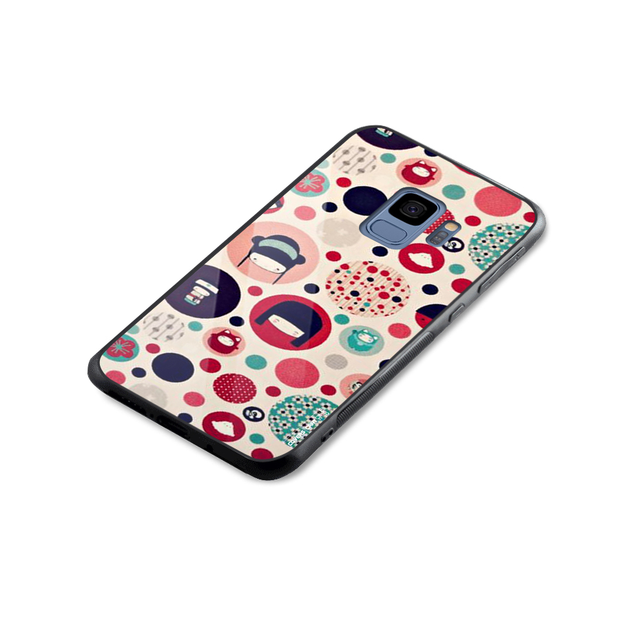 Quirky Glass Back Case for Galaxy S9
