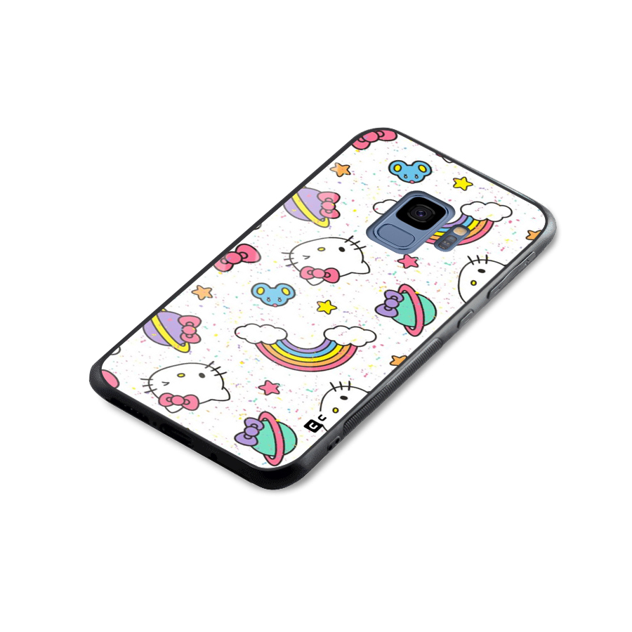 Rainbow Kit Tee Glass Back Case for Galaxy S9