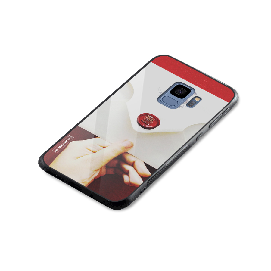 Red Envelope Glass Back Case for Galaxy S9