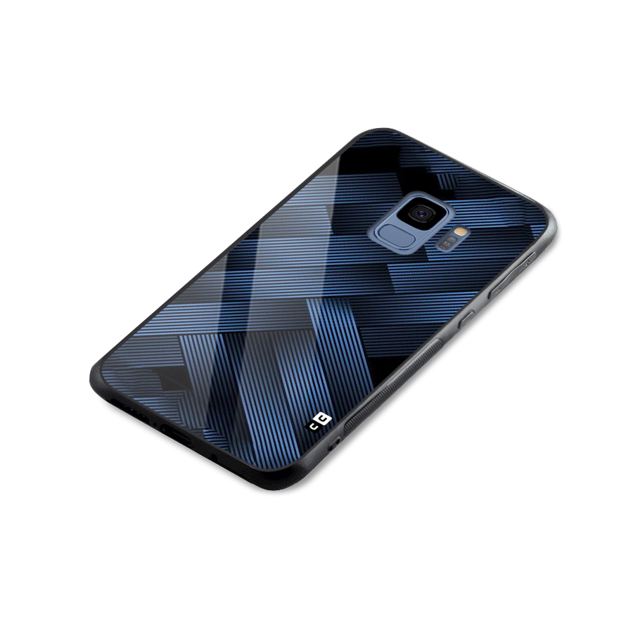 Ribbon Stripes Glass Back Case for Galaxy S9