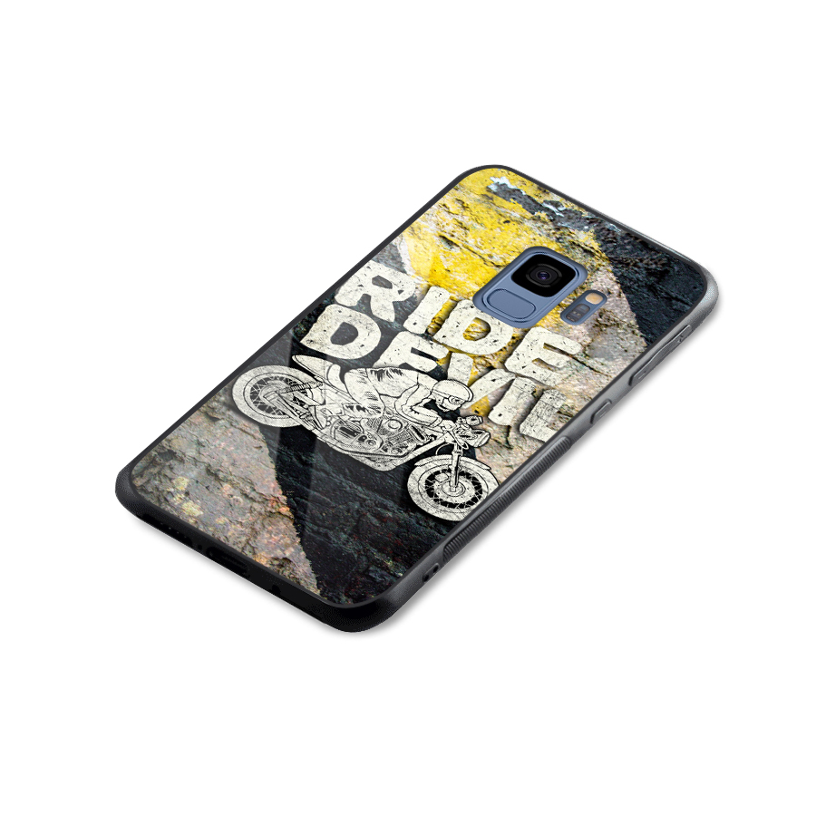 Ride Devil Glass Back Case for Galaxy S9