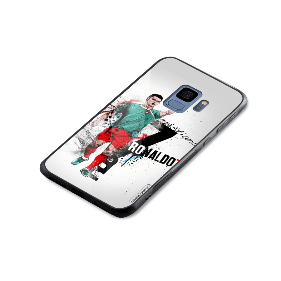 Ronaldo In Portugal Jersey Glass Back Case for Galaxy S9