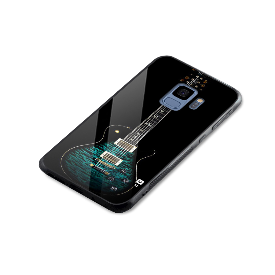 Royal Green Guitar Glass Back Case for Galaxy S9