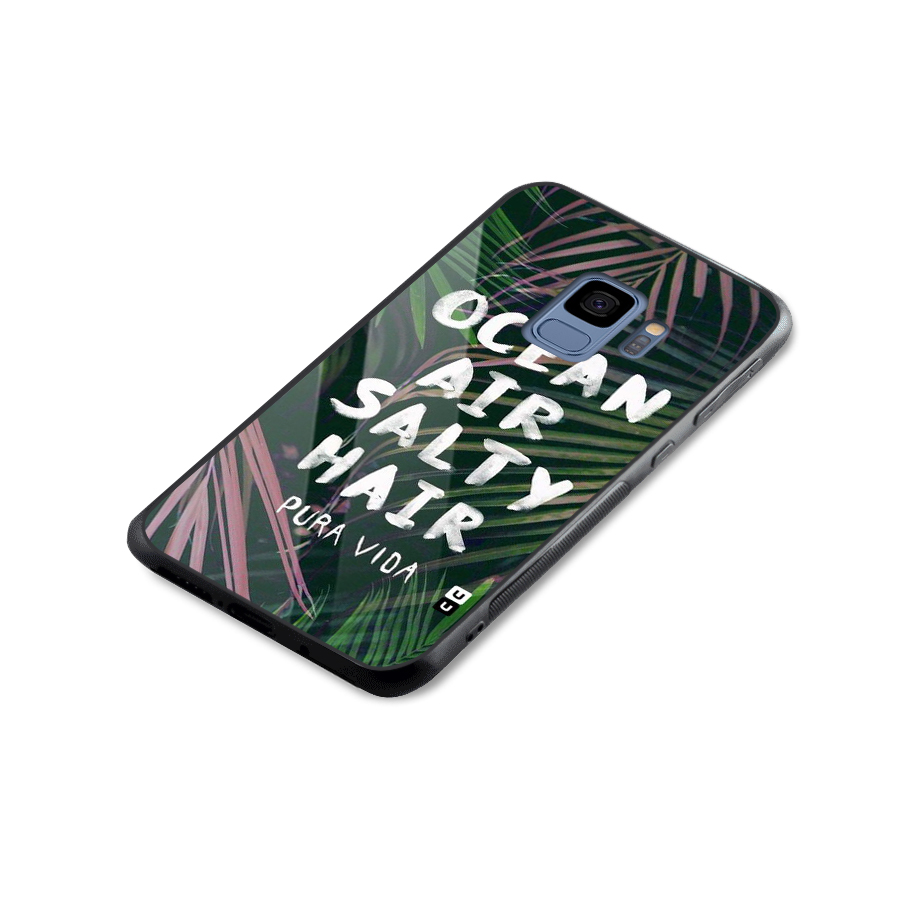 Salty Hair Glass Back Case for Galaxy S9