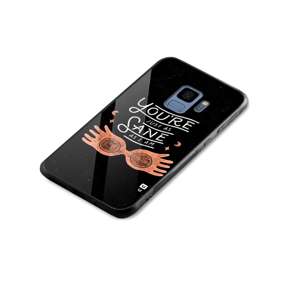 Sane As I Glass Back Case for Galaxy S9