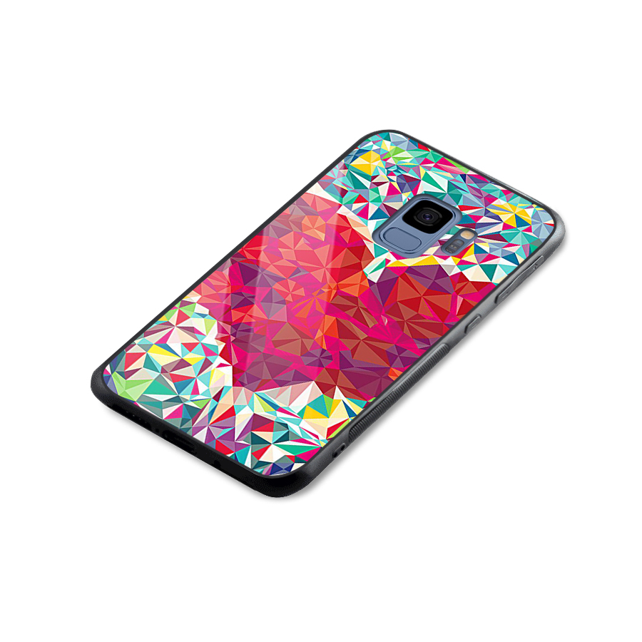 Scrumbled Heart Glass Back Case for Galaxy S9