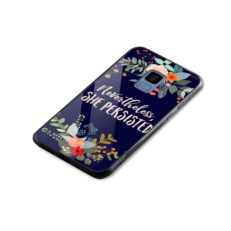 She Persisted Glass Back Case for Galaxy S9