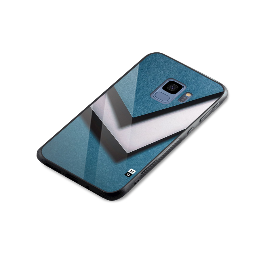 Simple Right Tick Glass Back Case for Galaxy S9
