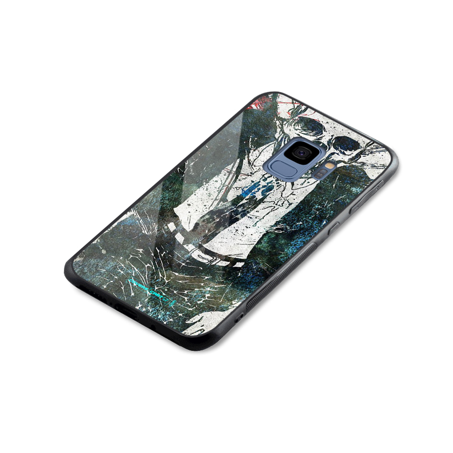 Skeleton in a Suit Glass Back Case for Galaxy S9