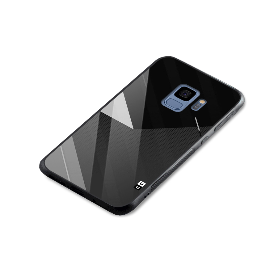 Slant Grey Glass Back Case for Galaxy S9