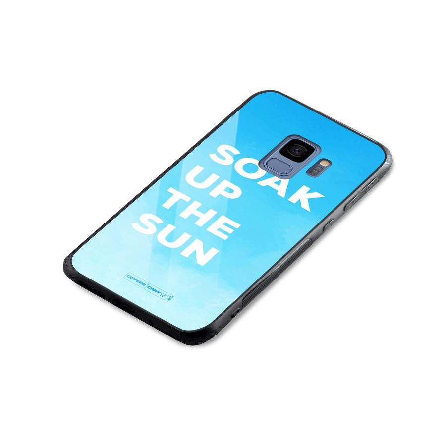 Soak Up The Sun Glass Back Case for Galaxy S9