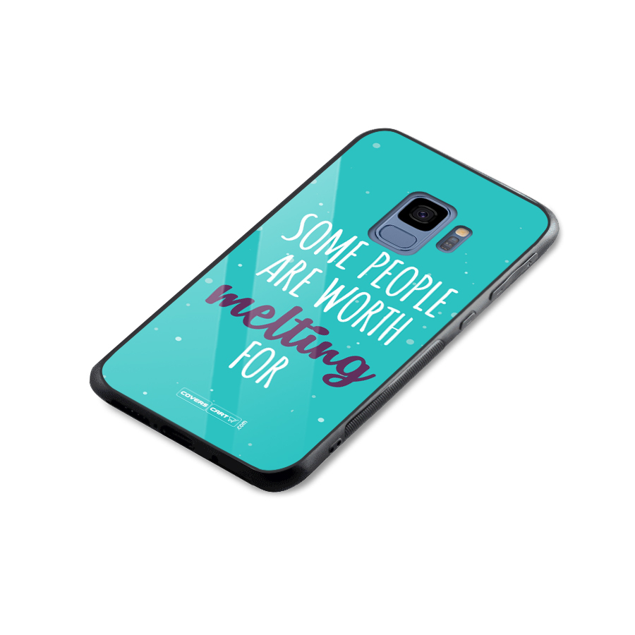 Some People Are Worth Melting For Glass Back Case for Galaxy S9