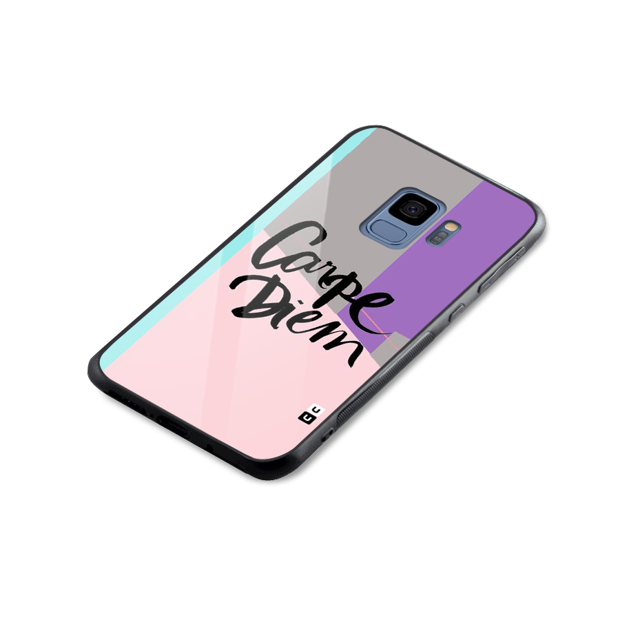Stripes Black Diem Glass Back Case for Galaxy S9