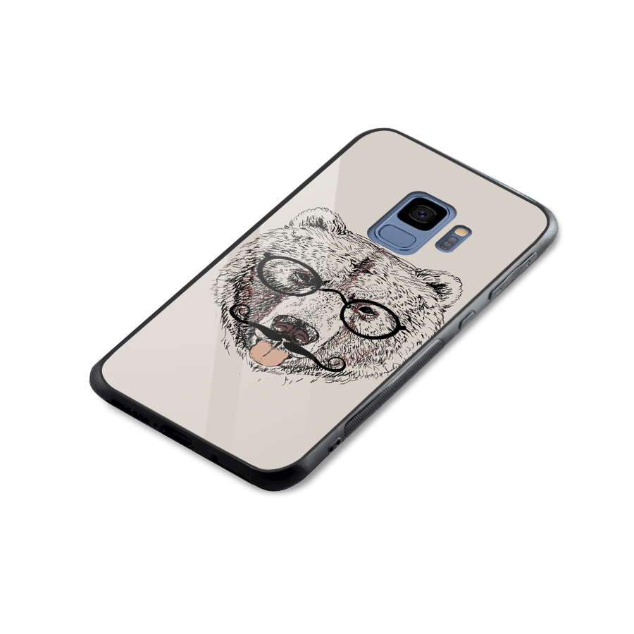 Studious Bear Glass Back Case for Galaxy S9