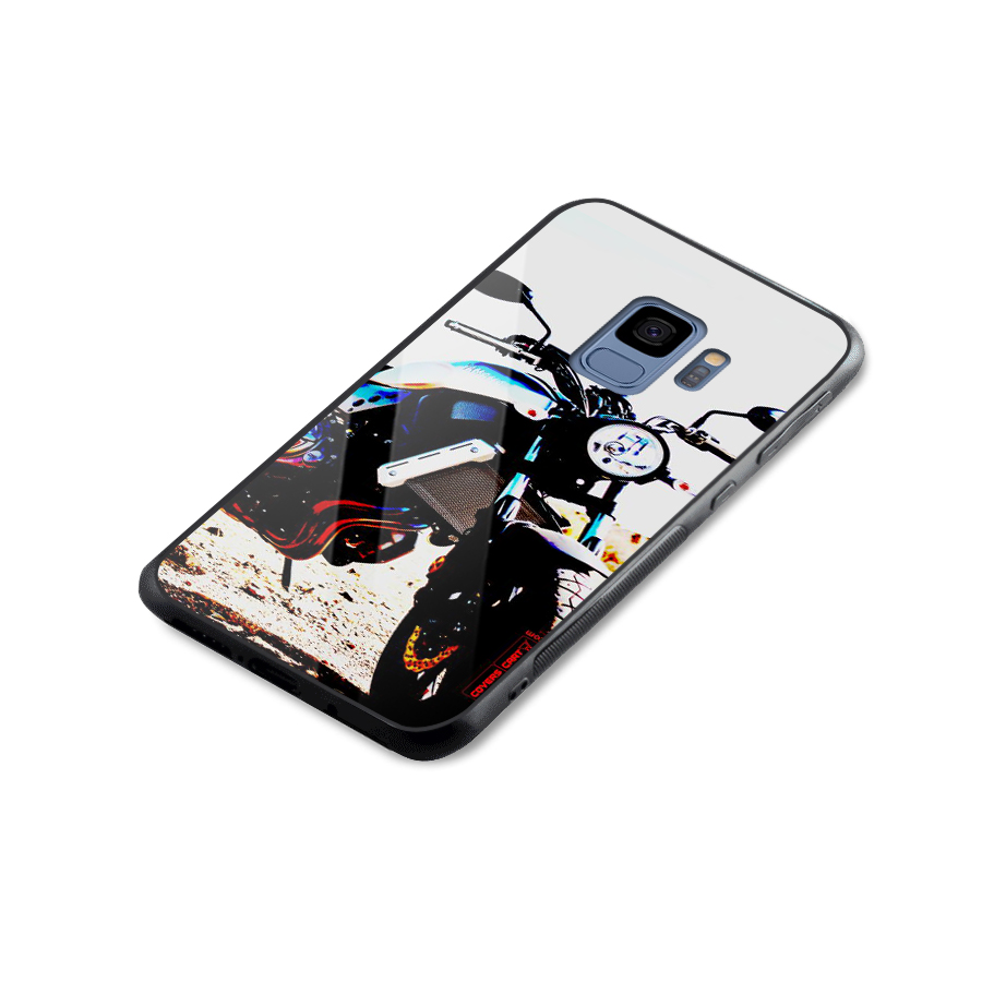 Stylish Ride Extreme Glass Back Case for Galaxy S9