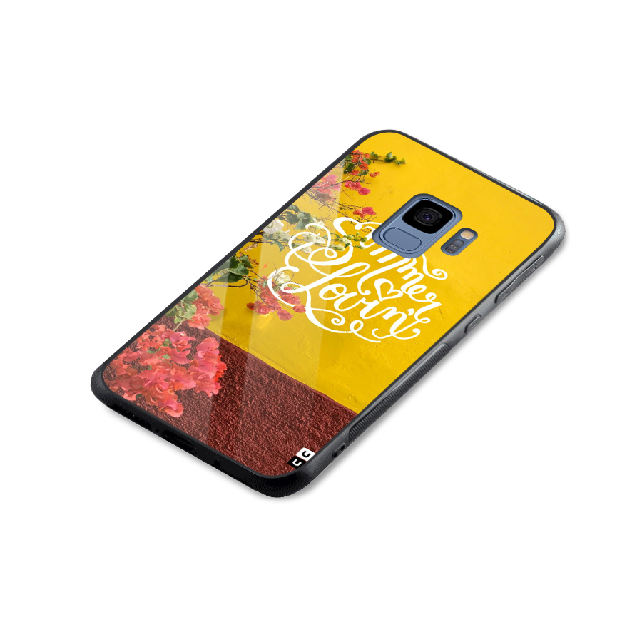 Summer Lovin Glass Back Case for Galaxy S9