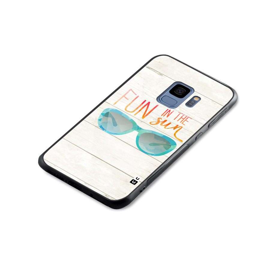 Sun Fun Glass Back Case for Galaxy S9