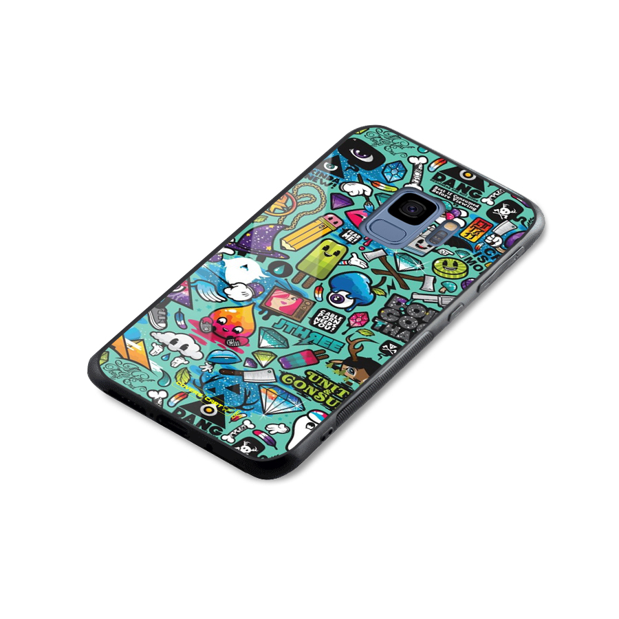 Sweet Candies Glass Back Case for Galaxy S9