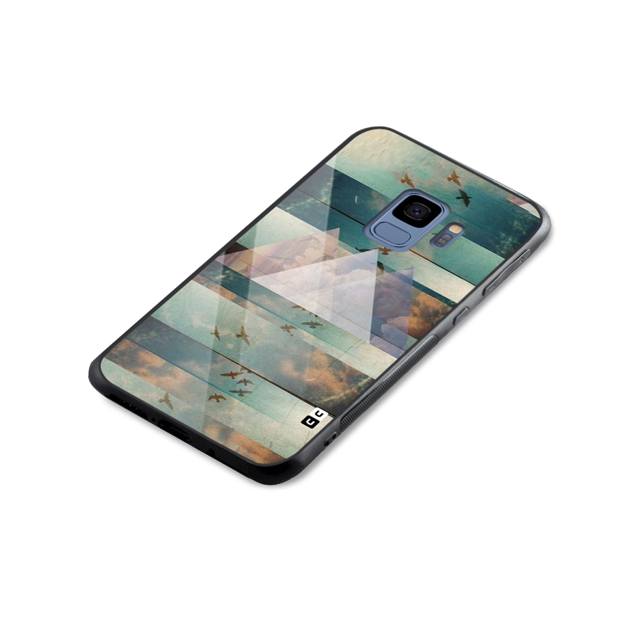 Three Triangles Glass Back Case for Galaxy S9