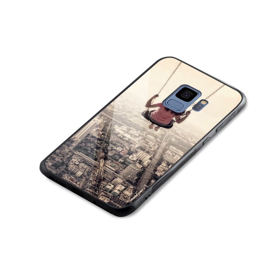 Top Of The World Glass Back Case for Galaxy S9