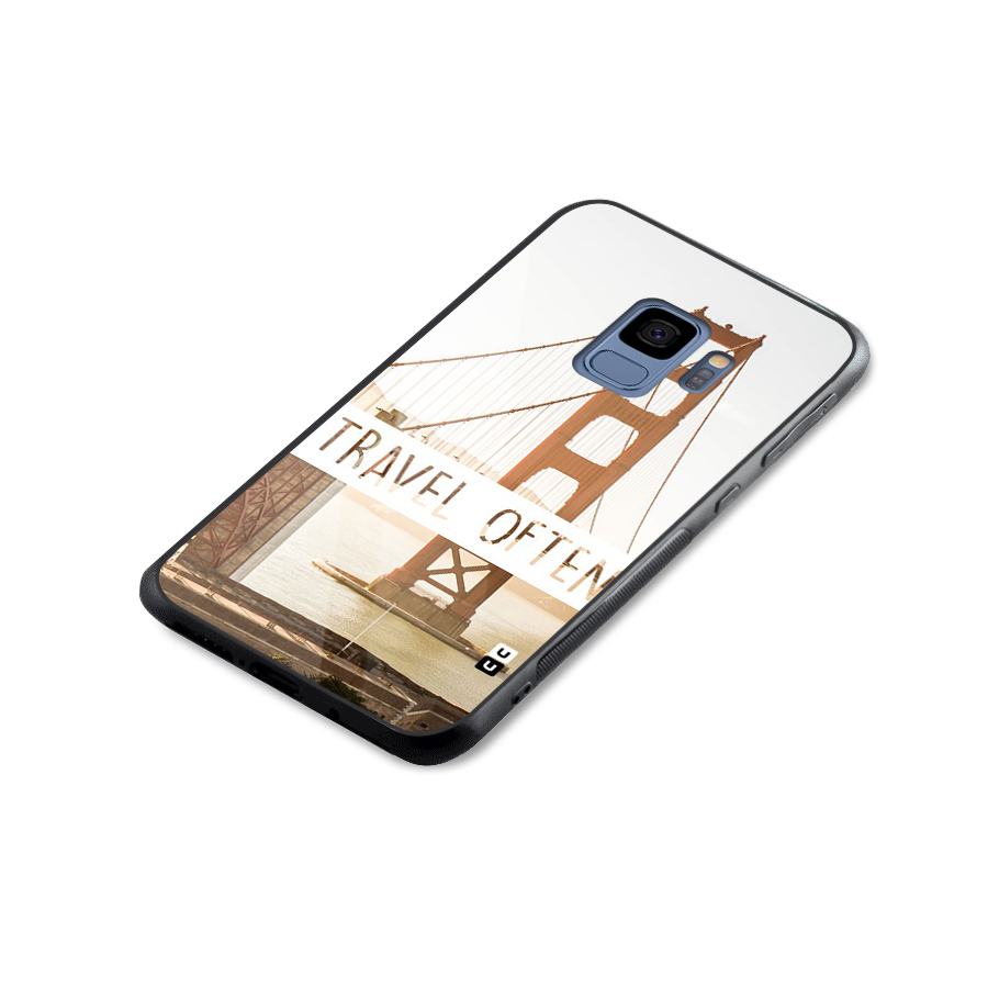 Travel Often Glass Back Case for Galaxy S9
