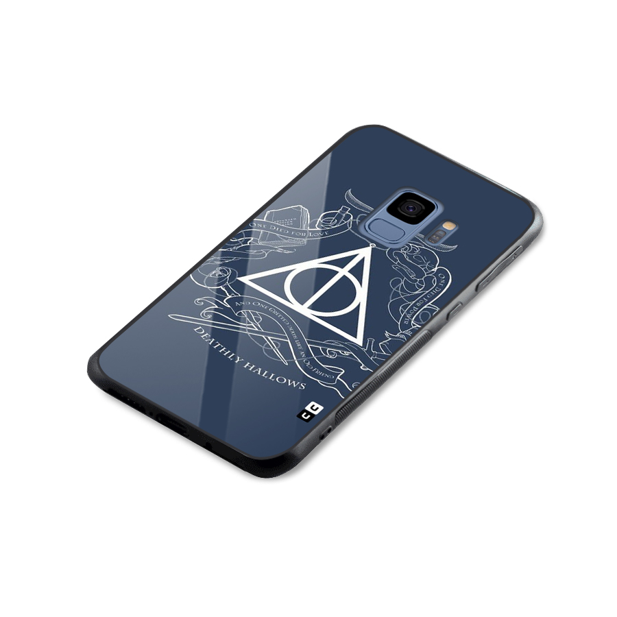 Triangle Blue Glass Back Case for Galaxy S9