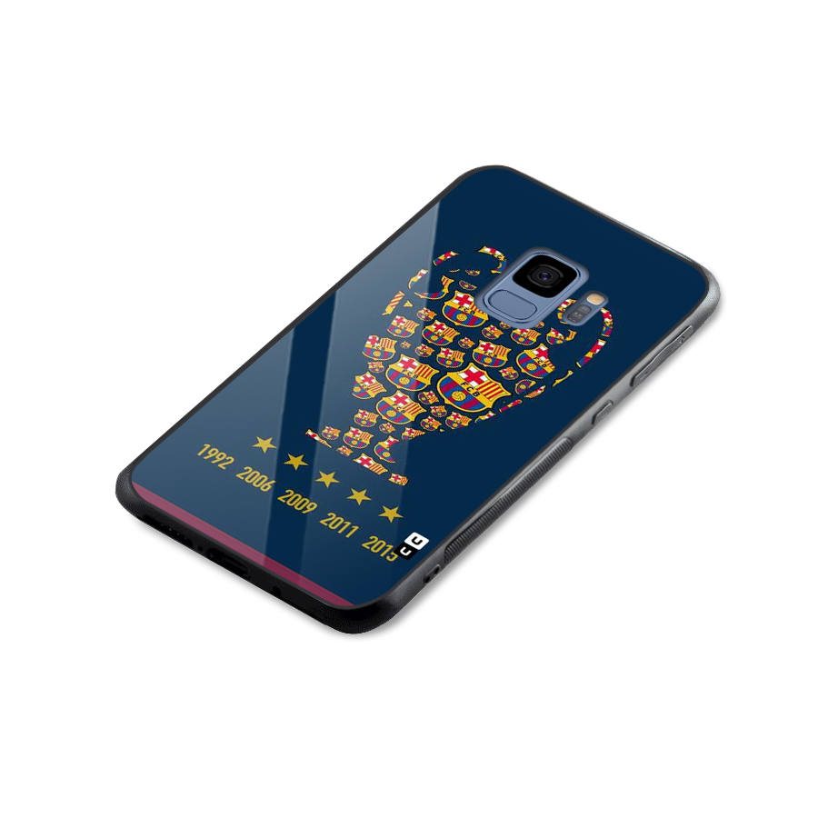 Trophy Team Glass Back Case for Galaxy S9
