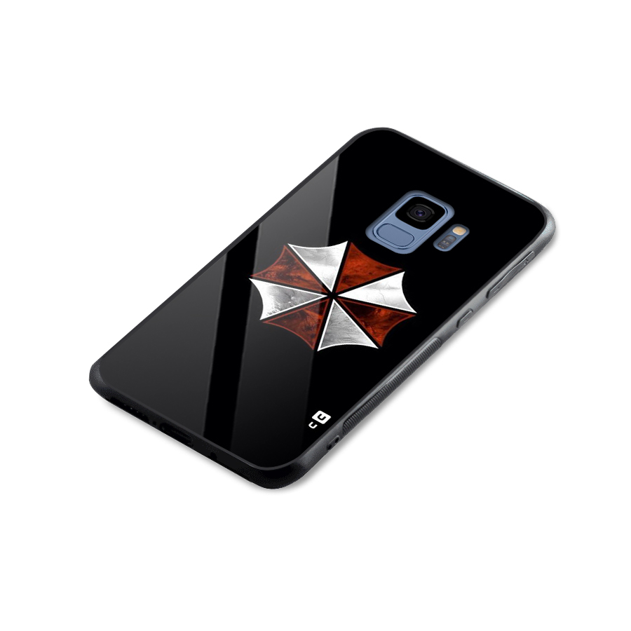 Umbrella Design Glass Back Case for Galaxy S9