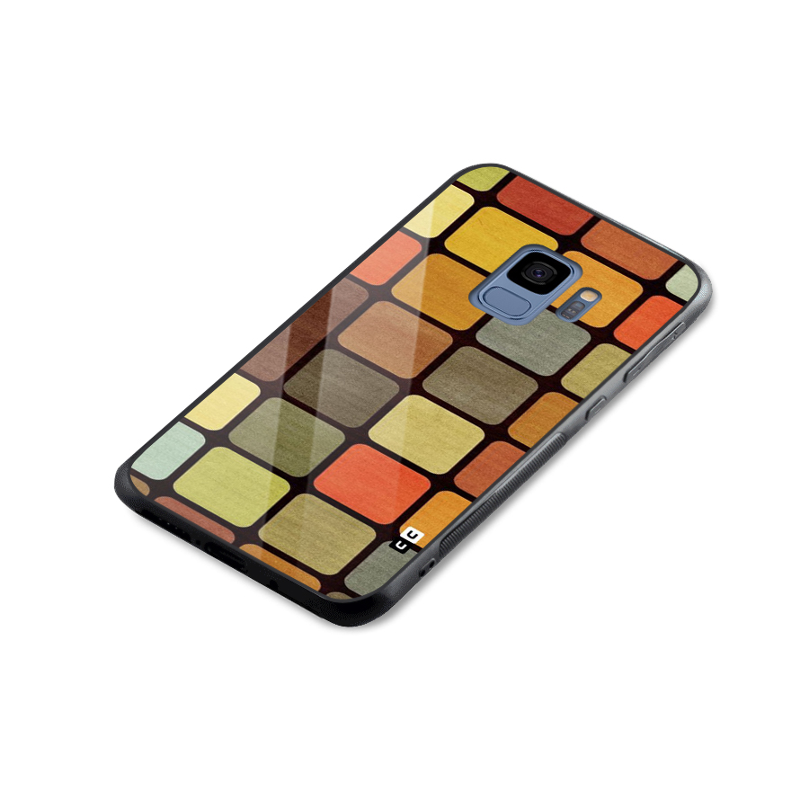 Vintage Boxes Glass Back Case for Galaxy S9