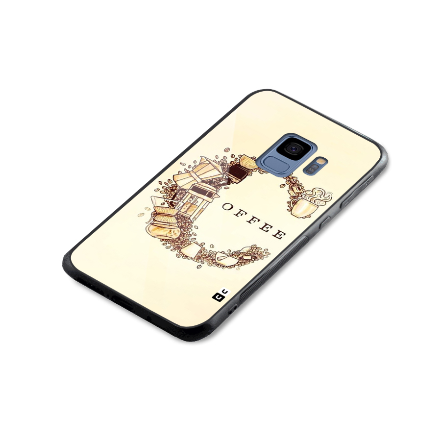 Vintage Coffee Glass Back Case for Galaxy S9