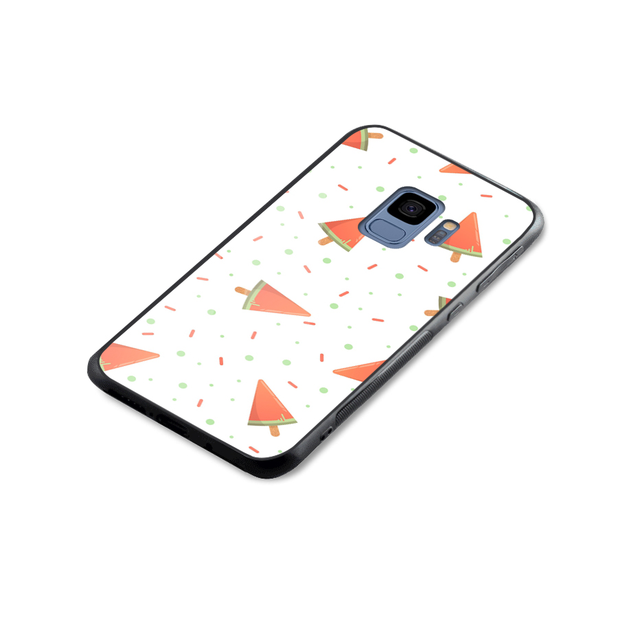 Watermelon Ice Creams Glass Back Case for Galaxy S9