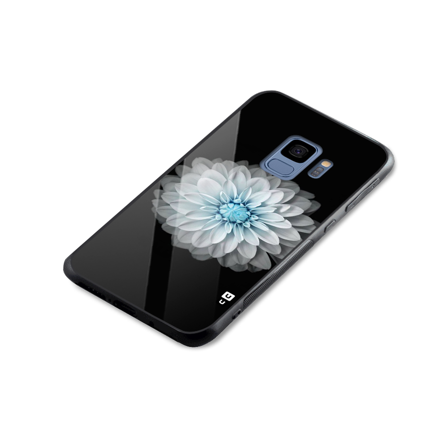 White Bloom Glass Back Case for Galaxy S9