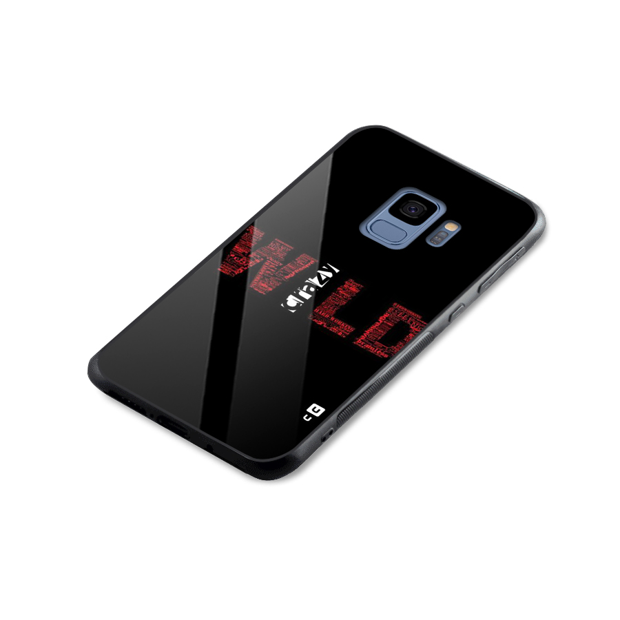 Wild Crazy Glass Back Case for Galaxy S9