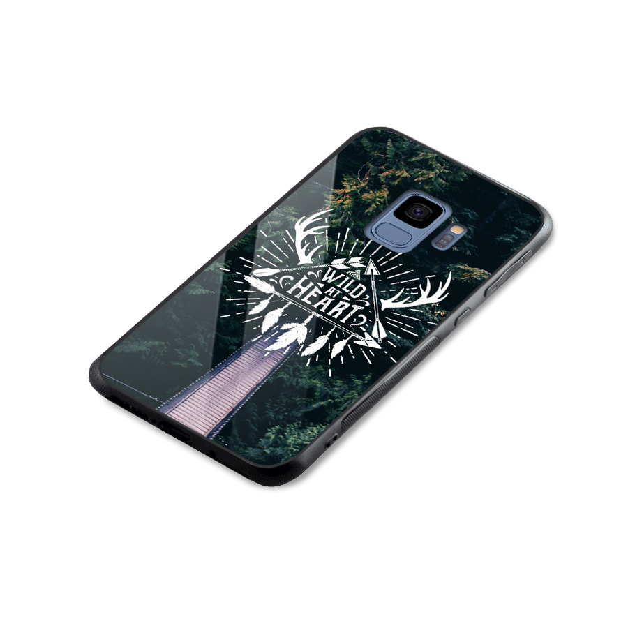 Wild Heart Glass Back Case for Galaxy S9