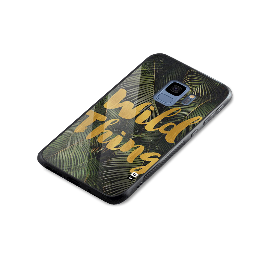 Wild Leaf Thing Glass Back Case for Galaxy S9