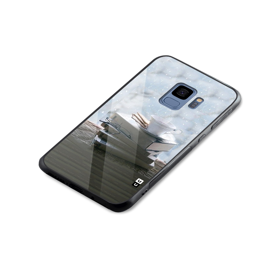 Winter Reads Glass Back Case for Galaxy S9