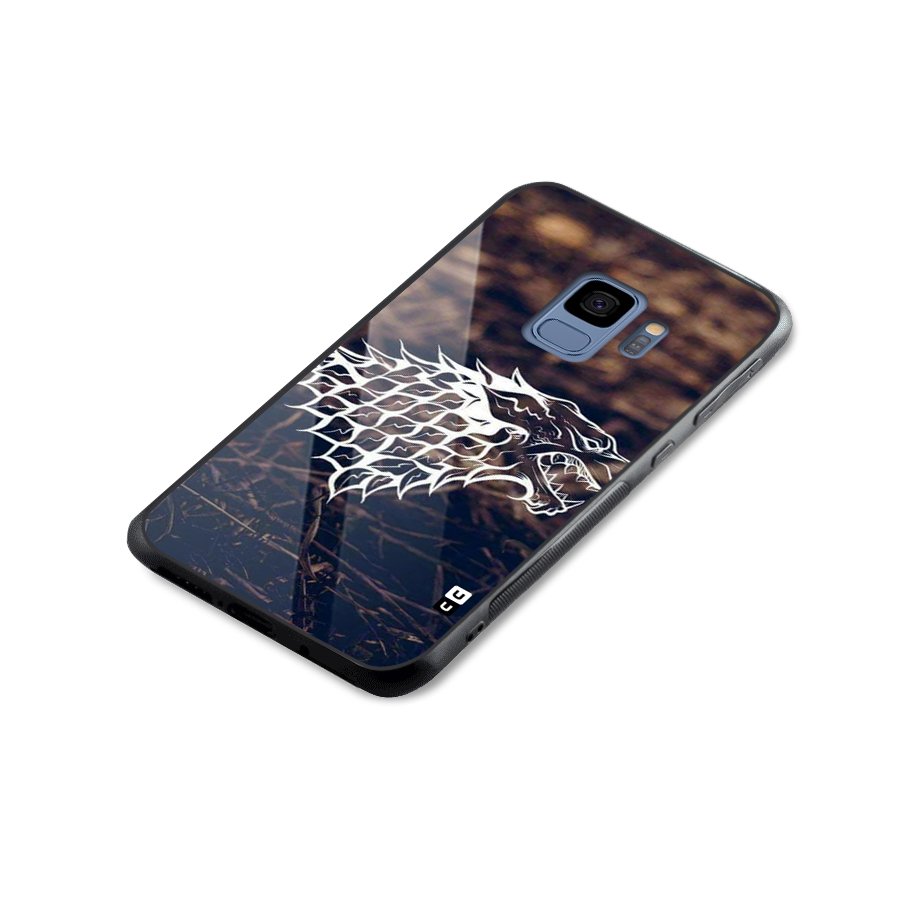 Wolf In White Glass Back Case for Galaxy S9