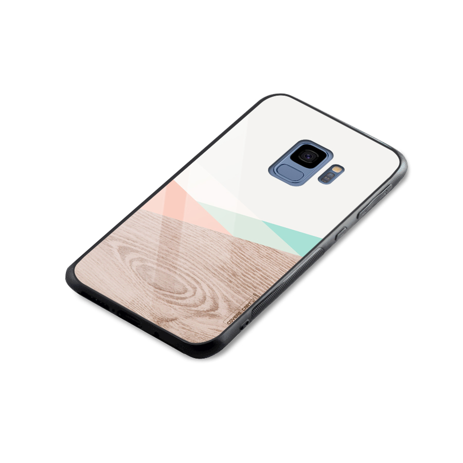 Wooden Fusion Glass Back Case for Galaxy S9