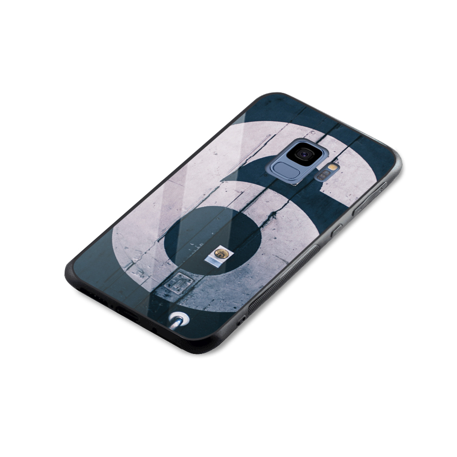 Wooden Six Glass Back Case for Galaxy S9